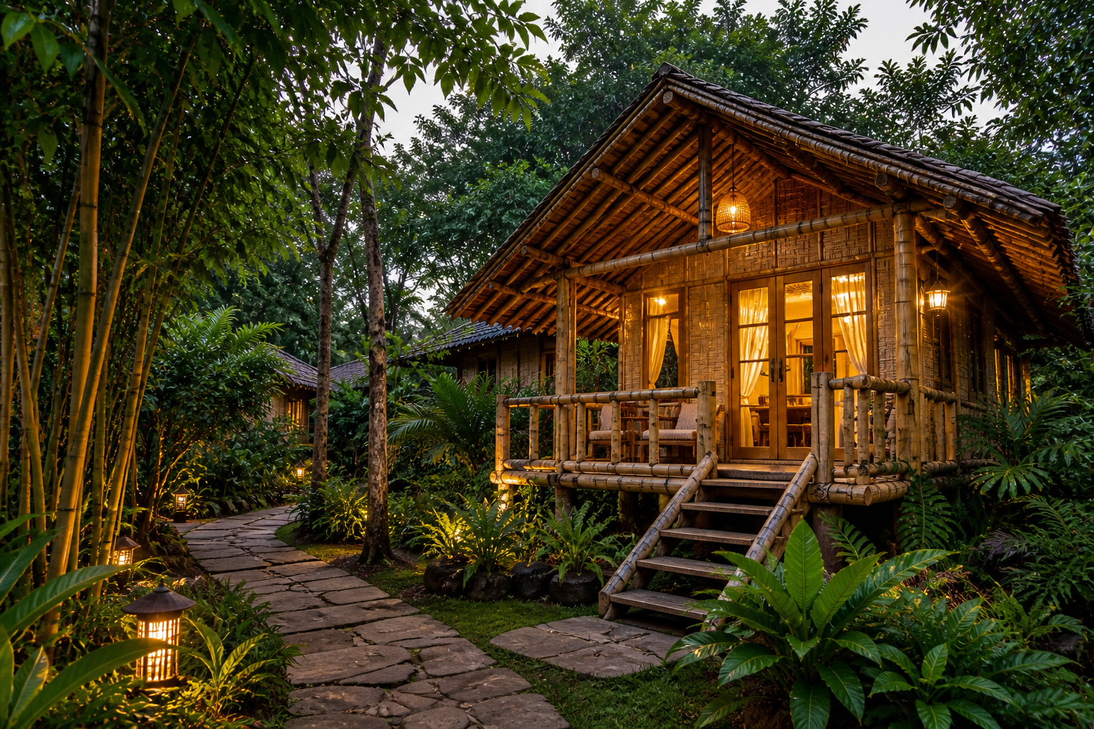 Bamboo cottage