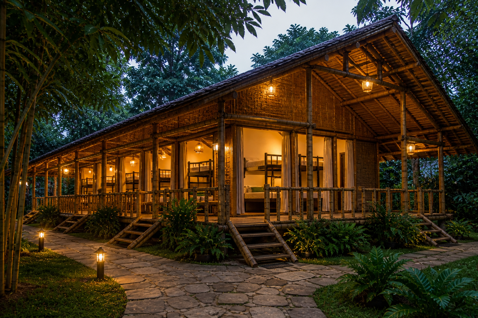 Bamboo dormitory