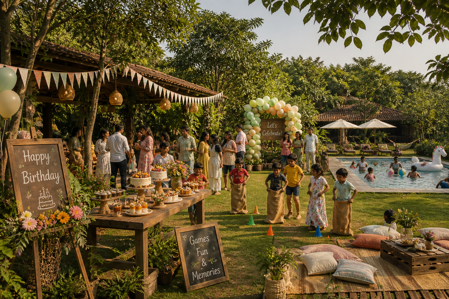 Farm birthday celebration