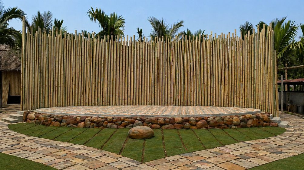 Open Stage — Athangudi tiles